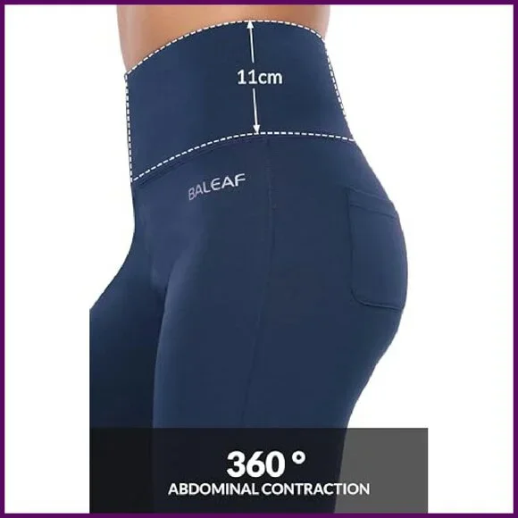 High Waisted Cotton Flare Yoga Pants Bootcut Leggings Office Wear